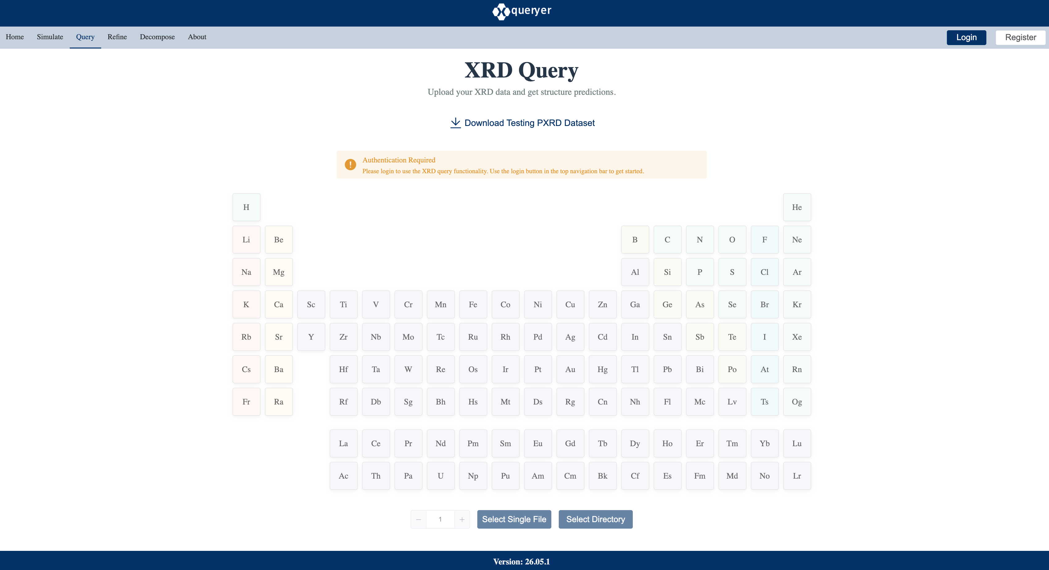 XQueryer Query 上传页面截图